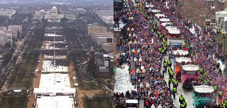 Trump has Spicer call impromptu press conference to assure nation he drew bigger crowds than Brady